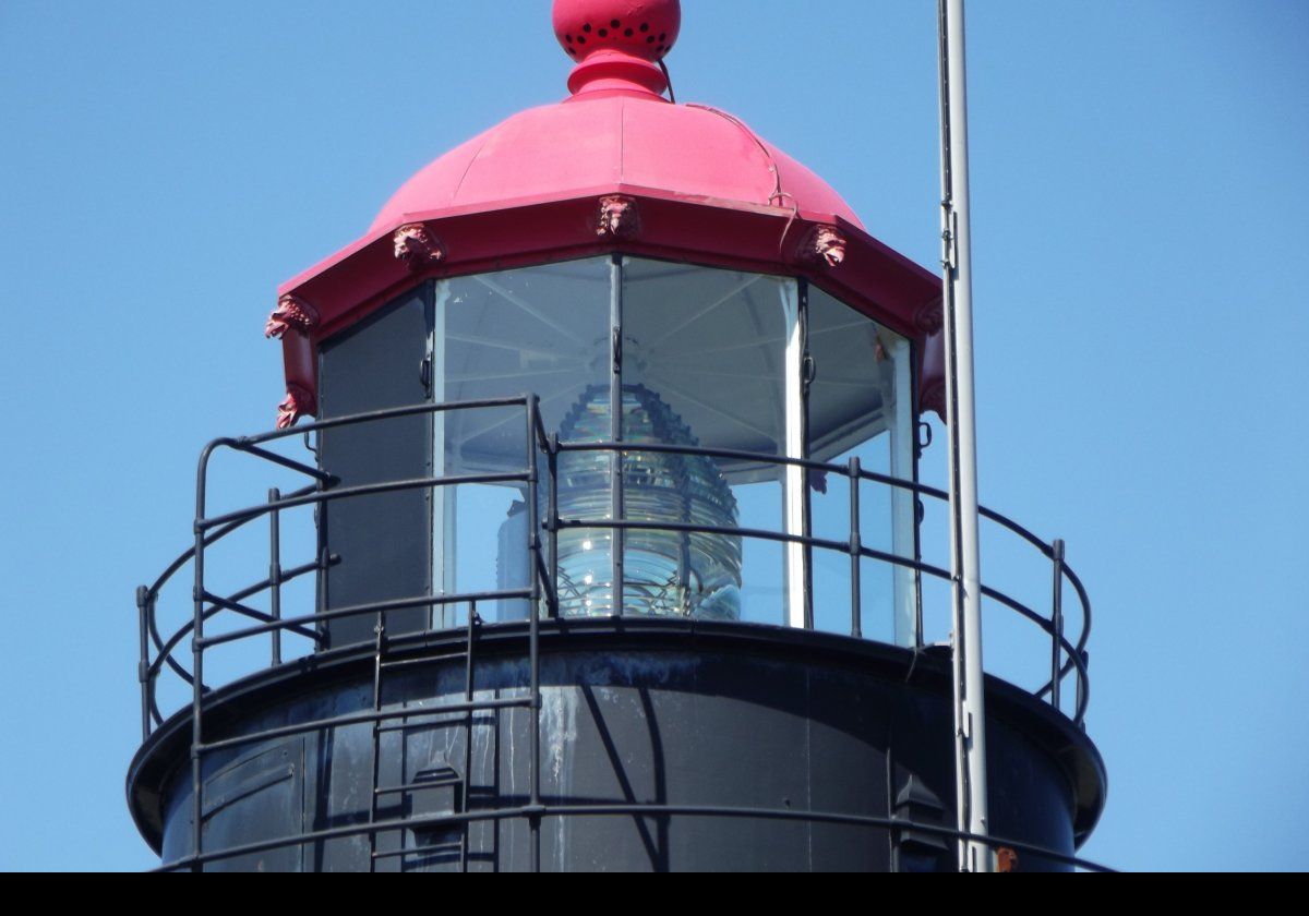 The current tower was completed in 1858 when a third-order Fresnel lens was fitted, which remains in use today, albeit with a modern lamp.