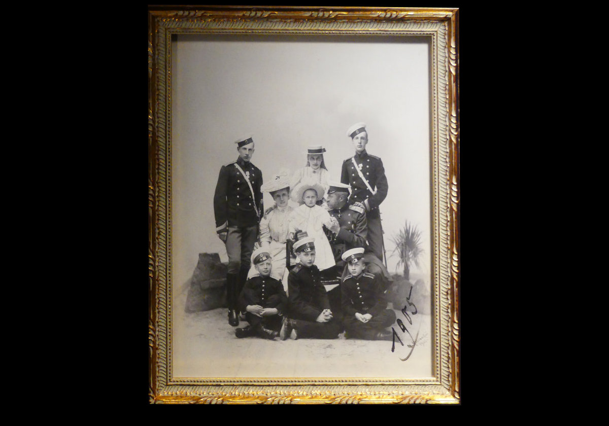 Konstantin Konstantinovich & Elizaveta Mavrikievna with their family.  Three of their sons were killed by the Bolsheviks on July 18th, 1918 by being thrown down an abandoned mineshaft.