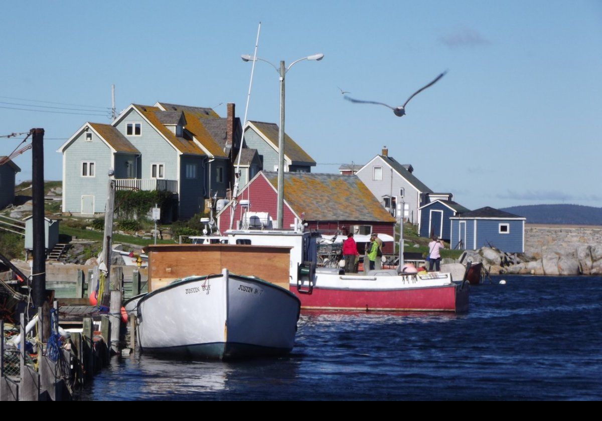 Looking more or less west across Peggy's Cove from Lobster Lane.