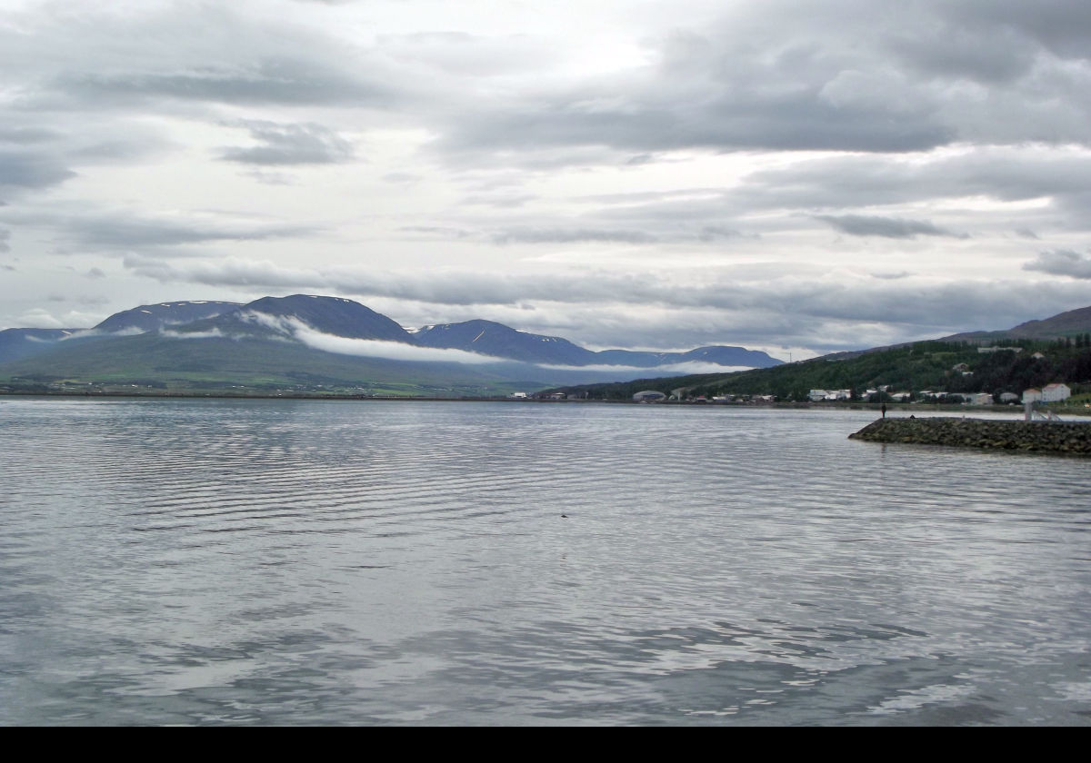 Bidding farewell to Akureyri.